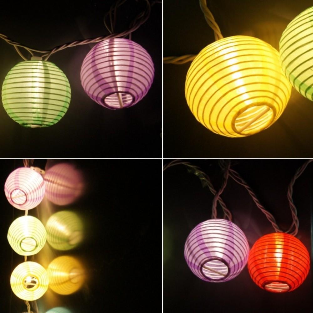 5pcs Hanging Decoration Mini Round Lantern Lampshade Multicolor Chinese Lanterns Outdoors