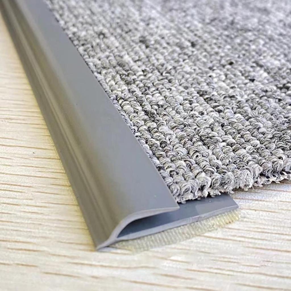 MBROS Carpet Edge Trim - Cuttable Customizable Carpet Floor Edge Binding Threshold Strip, Anti Slip Carpet Joining Strip 1/2/3/4/5/6/7/8/9/10m Long