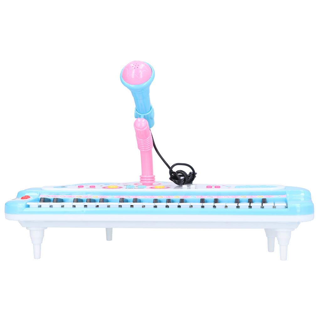 Children Music Instrument Toy with Microphone Battery Powered 37 Keys Electric Music Toy