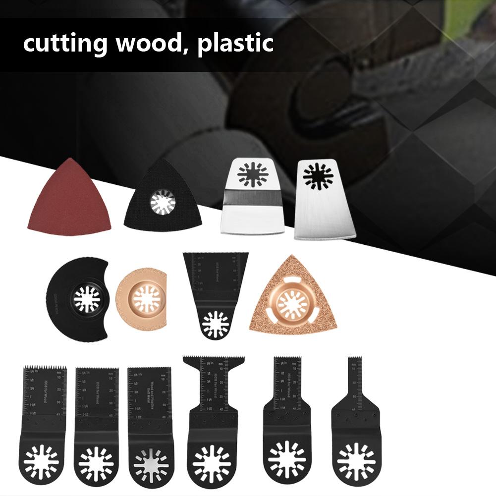 38pcs Standard Oscillating Multitools Saw Blades Power Tools Cutter Sandpapers