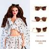 Latest 1/6 Supermodel Doll Glasses Simulation Glasses Plaything Accessories Fashion Dark Sweet Cool Sunglasses Jewelry For 29-32Cm Dolls