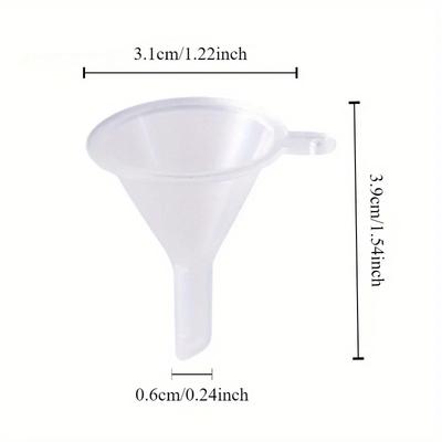 Laboratory Mini Funnel, Plastic Funnel, Perfume Subpackage, Essential Oil, Leisure Kitchen