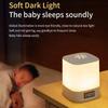 Portable Clock Night Light Dimmable Light Desk Lamp Bedside Table Lamp  Bedroom Lighting