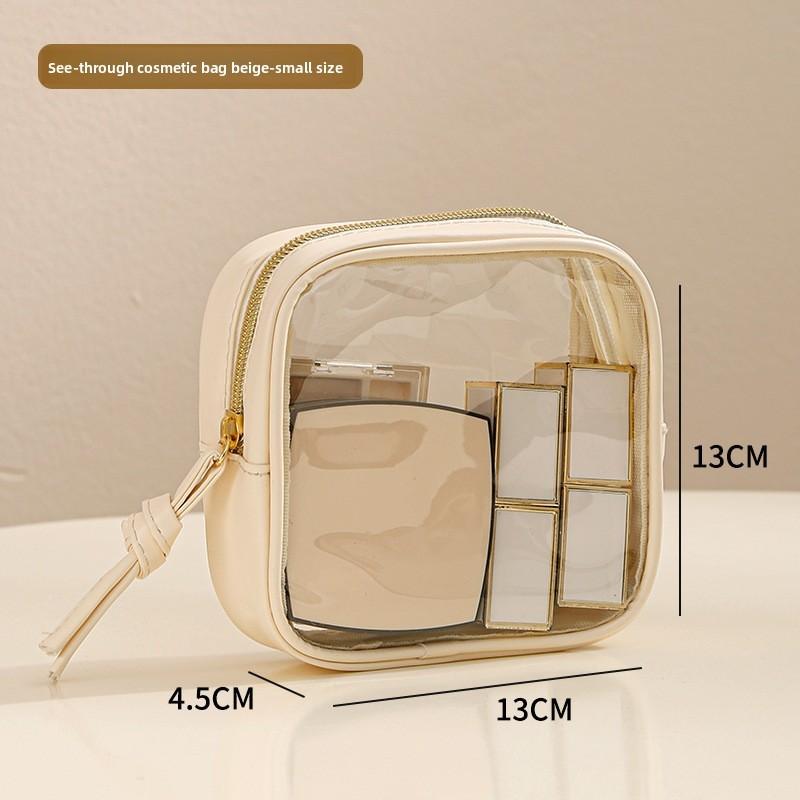 Large Capacity Travel Cosmetic Bag With Multiple Pockets For Makeup And Personal Items
