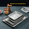 Removable BBQ Tray with Cooling Rack Oven Rack Stainless Steel Baking Pan  for Cooking Roasting