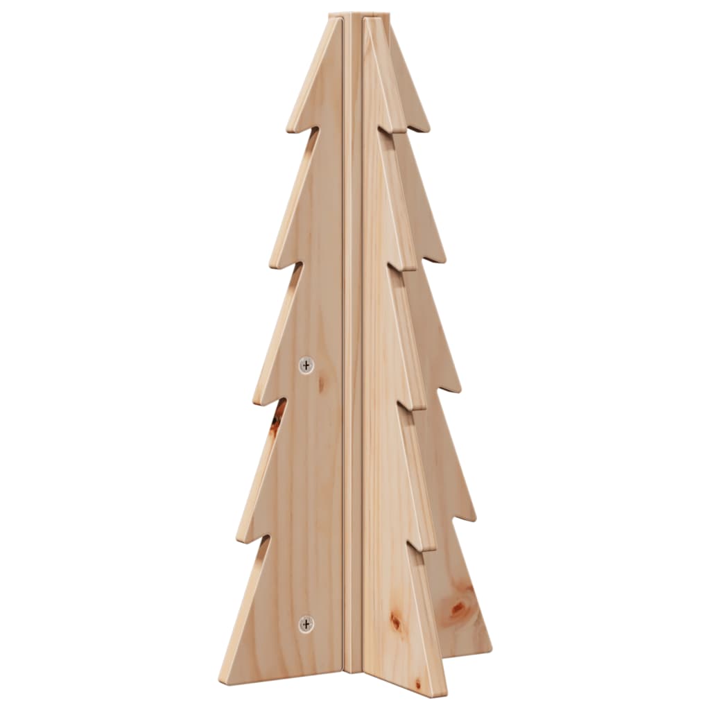 Wooden Christmas Tree for Decoration 49 Cm Solid Pine Wood