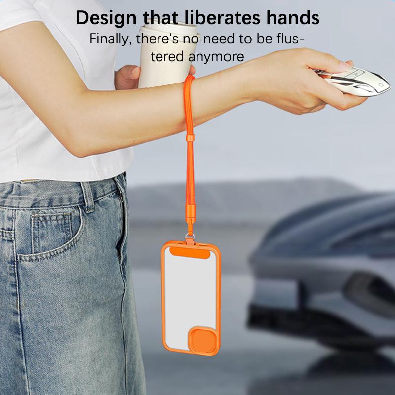 Smycz - Regulowany Pasek na Telefon Klips Uchwyt Do Wszystkich Etui na Telefon 7mm Grubości (Szyja & Ramię & Crossbody / Nadgarstek)