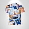 Summer Boy 3D Print T-Shirt Cartoon Short-Sleeved Top Boys Loose Clothing Casual