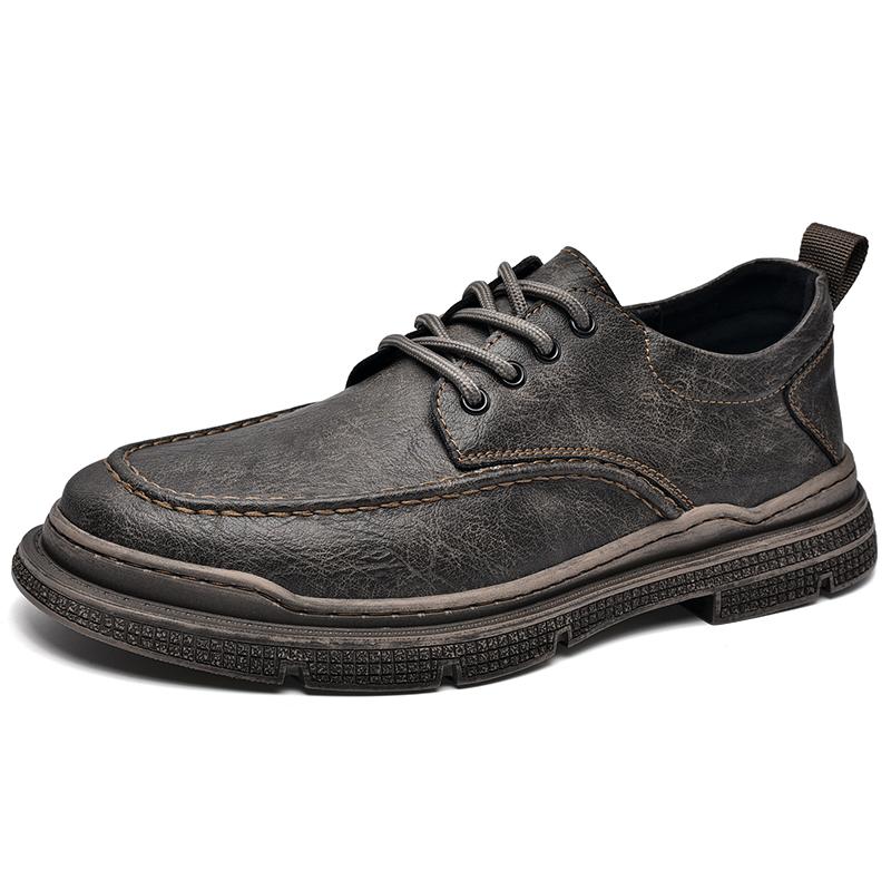 Handmade Retro Genuine Leather Men Shoes Comfortable Casual Leather Shoes Moccasins Man Flats Shoes