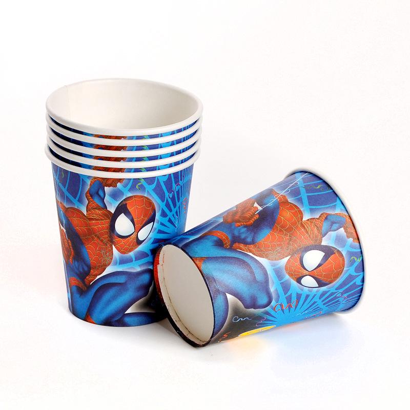 Spider-Man Party Set: Disposable Cups, Plates, and Utensils for Kids Birthdays