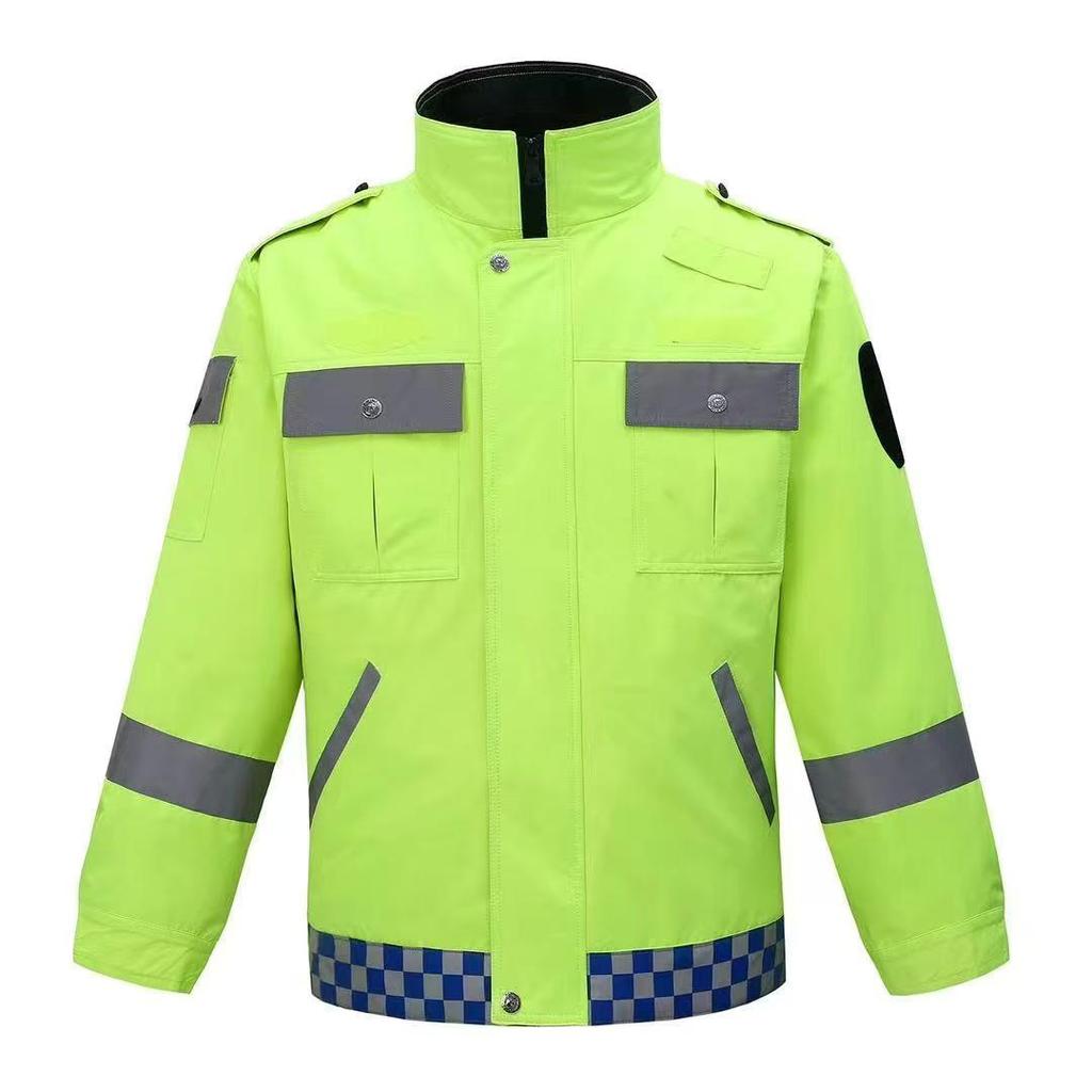 Reflective Raincoat Set for Traffic Duty, Road Administration, and Motorcycle Cycling