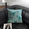 Classic Floral Print Elegant Cushion Cover Natural Linen Organic Fabric Double-Sided Printing Sofa Home Decor Gift Pillow Case