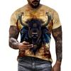 Men's New Summer Trend Top Fashion Cartoon Print Cool T-Shirt