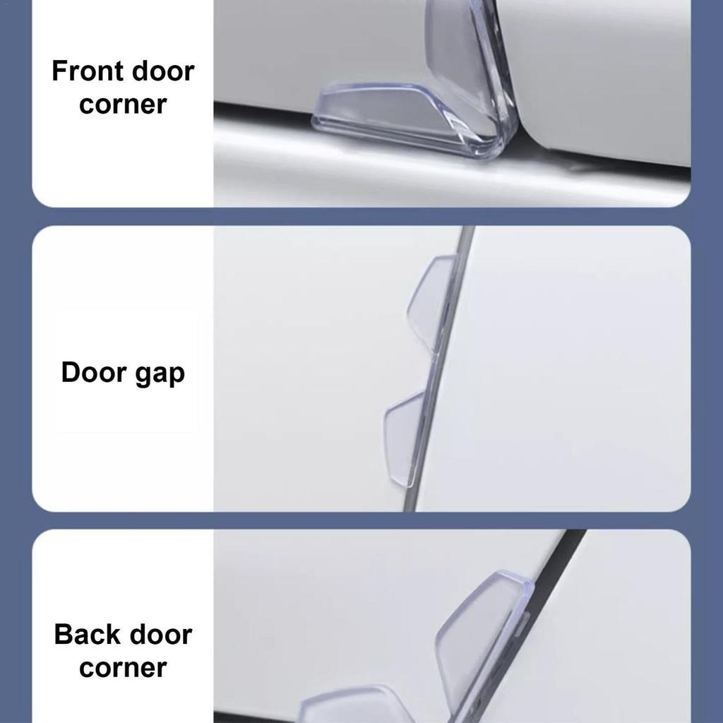 Car Door Edge Sticker - 4 Pcs Car Door Bumper Sticker - Self Adhesive