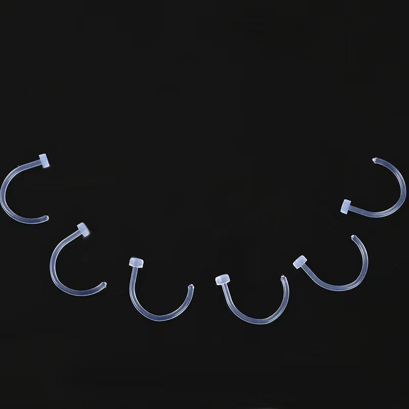 Набор прозрачных акриловых украшений для пирсинга из 37 предметов: Пирсинг носа, Пирсинг губ, Пирсинг хряща