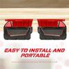 A20F-10Pcs Battery Base And Tool Holder Drill Tool Wall Mount Batteries Storage Battery Mounts Dock Holder For Power Tool-Red