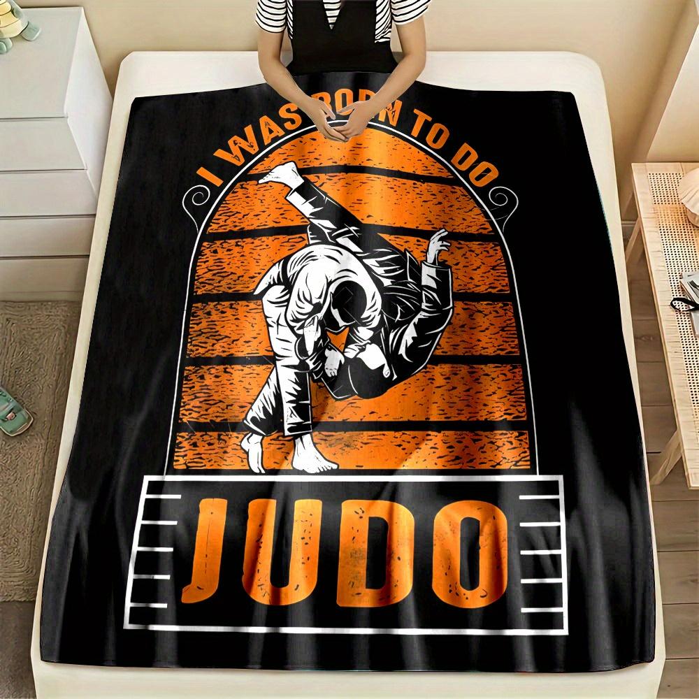 Judo Sport Athlete Bowing Print Four Seasons Universal Small Cover Blanket