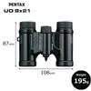 Pentax UD 9x21 Binoculars In Clear Field of Lightweight Body with Roof and Fully Optics Ensure Excellent Image Performance for and Black. Bright,