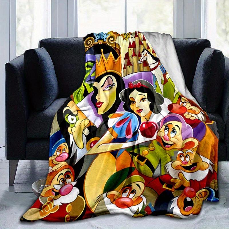 1pc, Snow White and the Seven Dwarfs Home Décor Blanket for Your Living Room, Bedroom, or Outdoor, Flannel Throw Blanket, Ideal as a Sofa Blanket