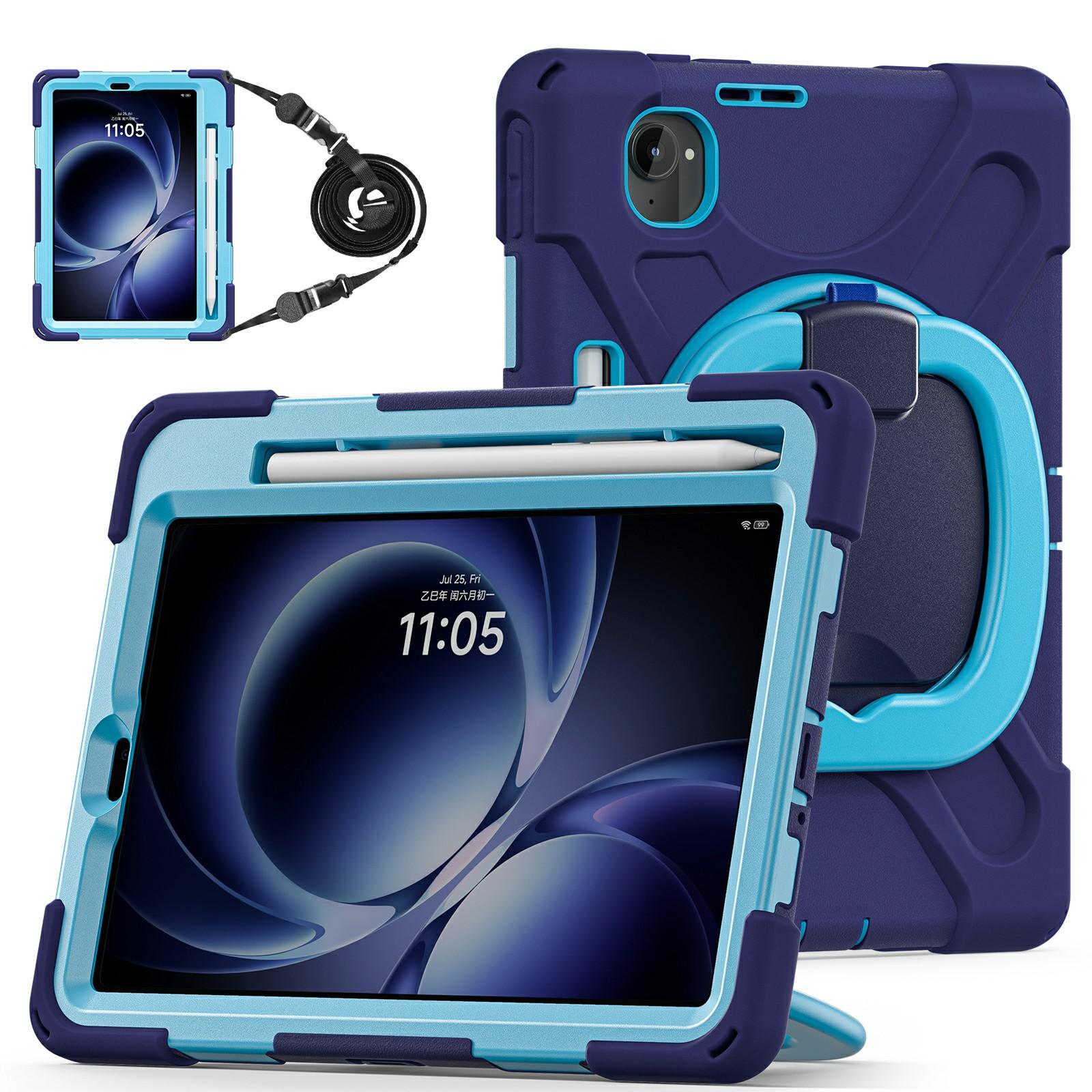 For Xiaomi Pad Mini/Redmi K Pad Case with Shoulder Strap TPU + PC + Silicone Kickstand Tablet Cover A