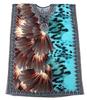 Feather Print Polyester Beach Robe Cover-Up