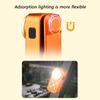 Small Clip On Flashlight Featuring 7 Lighting Modes 500 Units Brightness And Magnetic Base For Car Motorcycle Outdoor Use