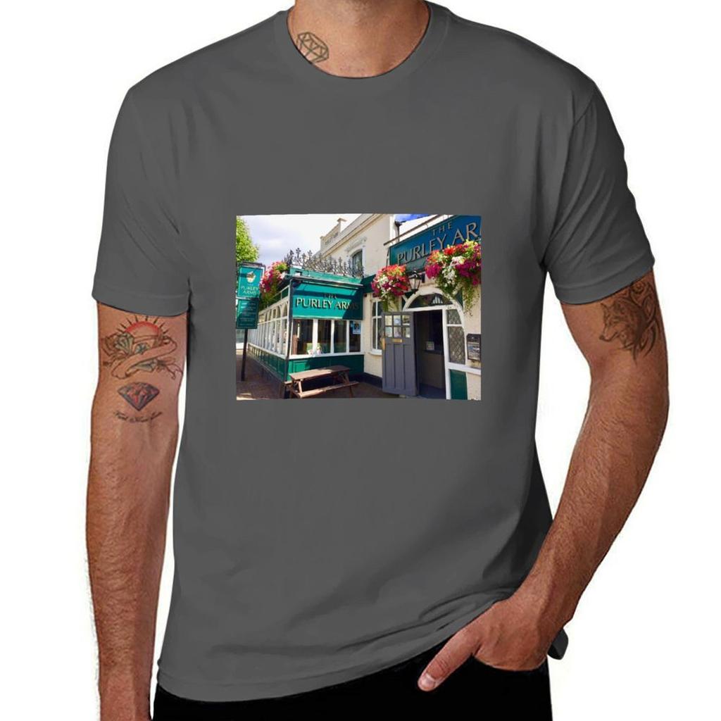 La Purley Arms South Croydon London Maglietta Casual Quotidiana con Grafica