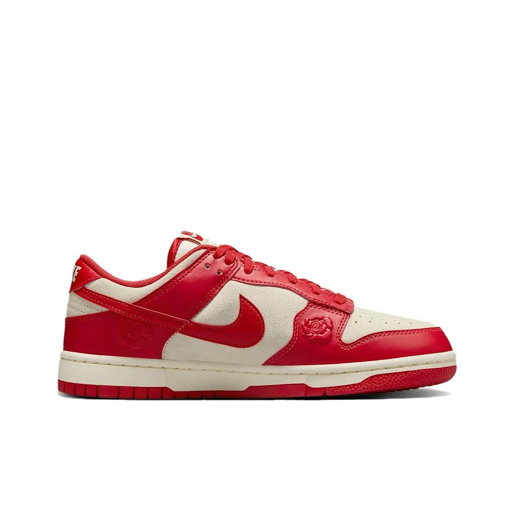 Nike Dunk Low Roses Women Sneakers Red Coconut-Milk University-Red HF1986-100