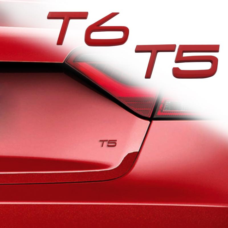 Car Sticker Metal Emblem T5 T6 Badge Trunk Decal For Volvo V40 V60 V90 XC60 XC90 XC40 S60 S90 S80 C30 Accessories