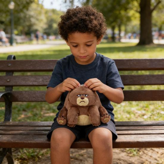Small Plush Soft Toy Cute Cartoon Beaver Doll Stuffed Animal Toy Birthday Gift for Kids Movie Fans Friends Family