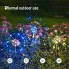 Solar LED Fireworks Garden Stake Light