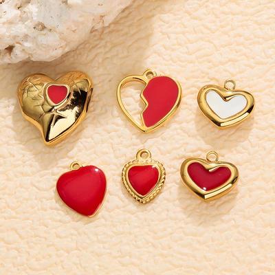 High-End Heart Butterfly Pendant DIY Stainless Steel Phone Charm Necklace & Bracelet Jewelry