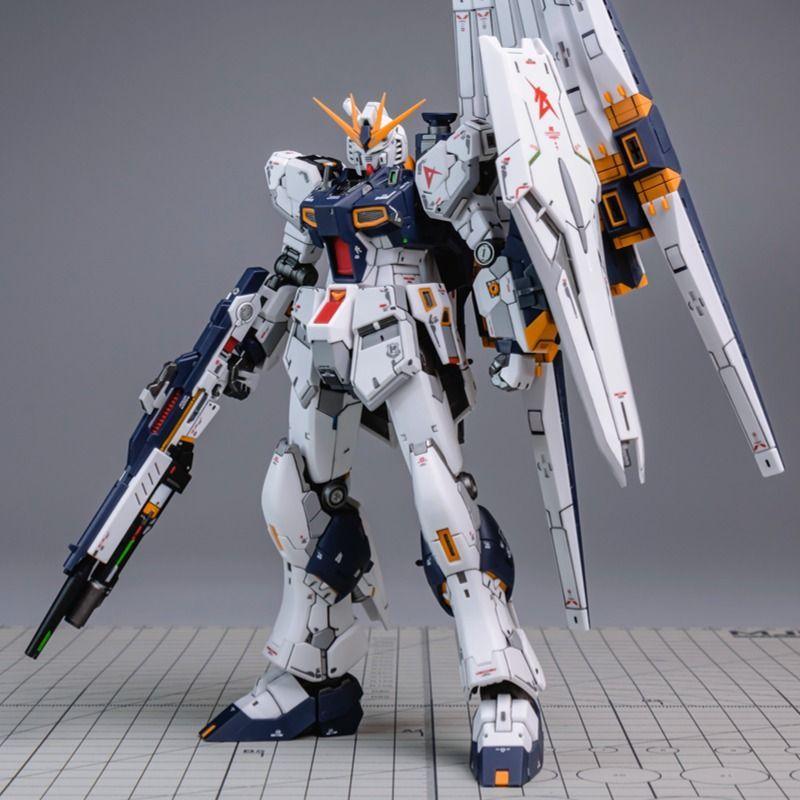 In Stock Rg 1/144 V Nu Assembly Model Kit Action Figures With Funnels And Water Decals Stand Desktop Boy Toys
