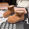 Short boots women's autumn and winter new fashion suede snow boots comfortable and warm student cuff cotton boots