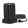 Power Strip Practical Compact Vertical Socket for Home Dorm Room Hotel