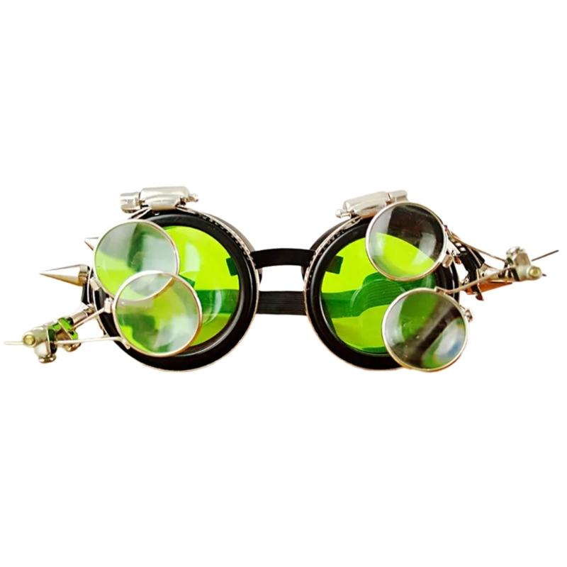 Стимпанк Очки Ретро Стимпанк Очки с Заклепками Готические Очки Очки Средневековья Стимпанк Аксессуары для Костюма