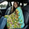 Multiple Cute SpongeBob Cartoon Print Pattern Flannel Blanket Soft Multifunctional Decortive Universal Throw Blanket Gift