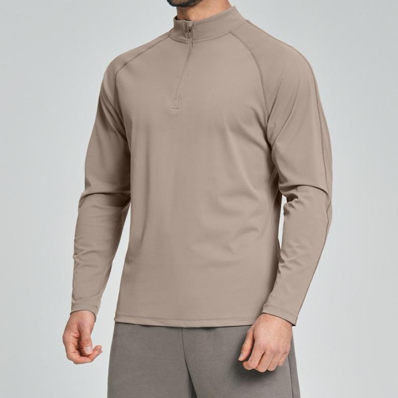 Men S Half Zip Long Sleeve Top For Sports Fitness Casual Hiking