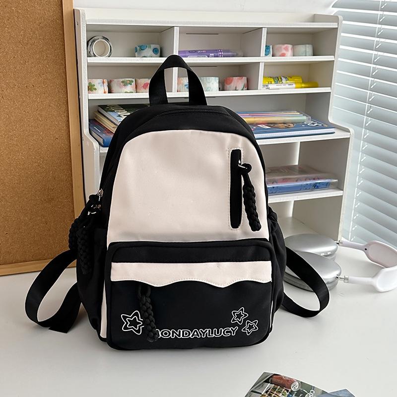 High-value schoolbag for girls, junior high school students, large-capacity backpack, dopamine soft girl travel backpack