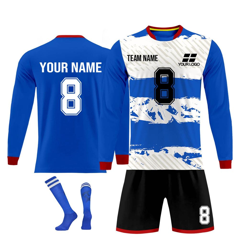 Kit de camisas personalizadas masculinas meninas com número de nome camisas de futebol personalizadas para meninos terno de treinamento