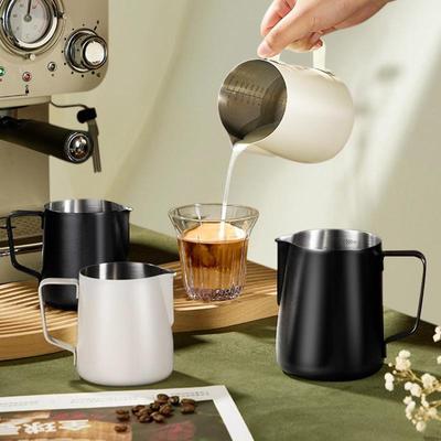 Dzbanek do spieniania mleka ze stali nierdzewnej 304 do kawy, do włoskiego latte art z dzióbkiem