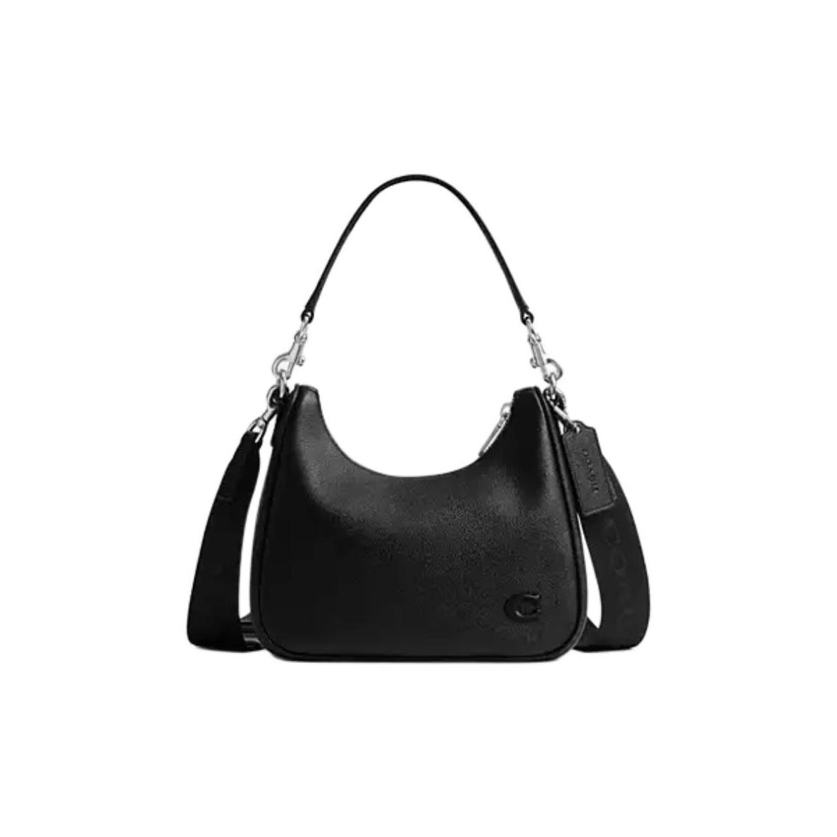 

Coach Nolan 22 Detachable Shoulder Strap Crossgrain Leather Shoulder Tote Bag Small Women Handbags Black CCC88-BLK Basic Set (Bag+Dust Bag)