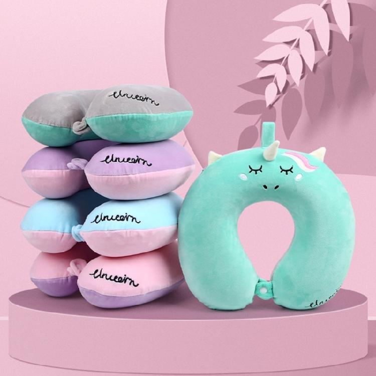 Cuscino da Viaggio a Forma di U Cuscino in Memory Foam Animale Peluche Poggiatesta Supporto per il Collo