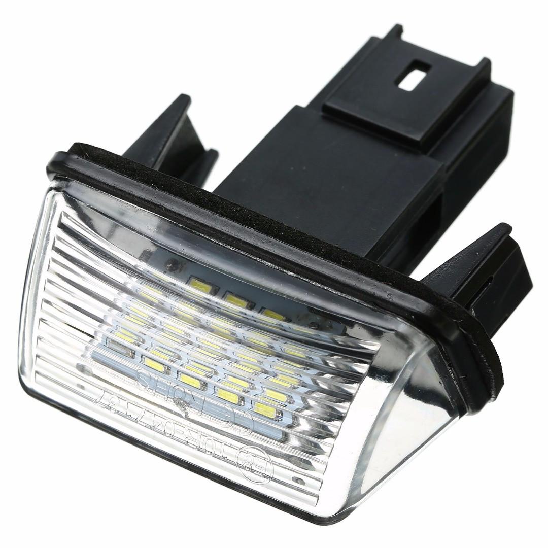 

PDTO 1 шт. 18 светодиодов освещения номерного знака для Peugeot 206/207/307/308 Citroen C3/C4/C5/C6