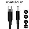Fast Charging Laptop Power Cord USB C To DC5.5x2.1mm 20V PD100W for Notebooks Power Supply Charging Cable Braided Wire
