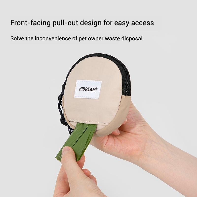 Stylish Adjustable Lightweight Nylon Pet Litter Bag Holder Waterproof Multifunctional Portable Outdoor Pet Poop Bag Cats