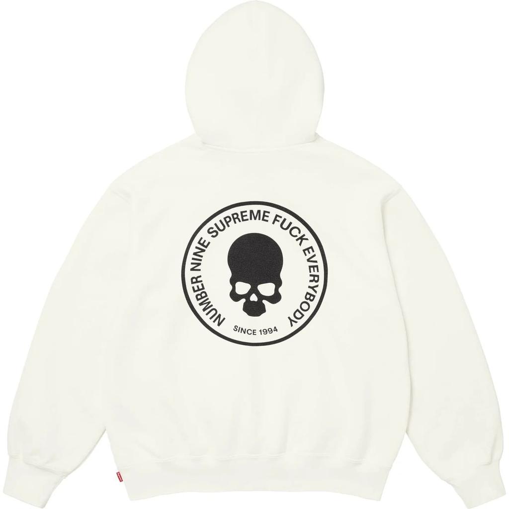 Supreme Number (N)ine Hooded Sweatshirt White