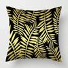 Nordic Fall Home Decor Autumn Throw Pillow Case Sofa Cushion Cover Modern Leaf Plant Green
