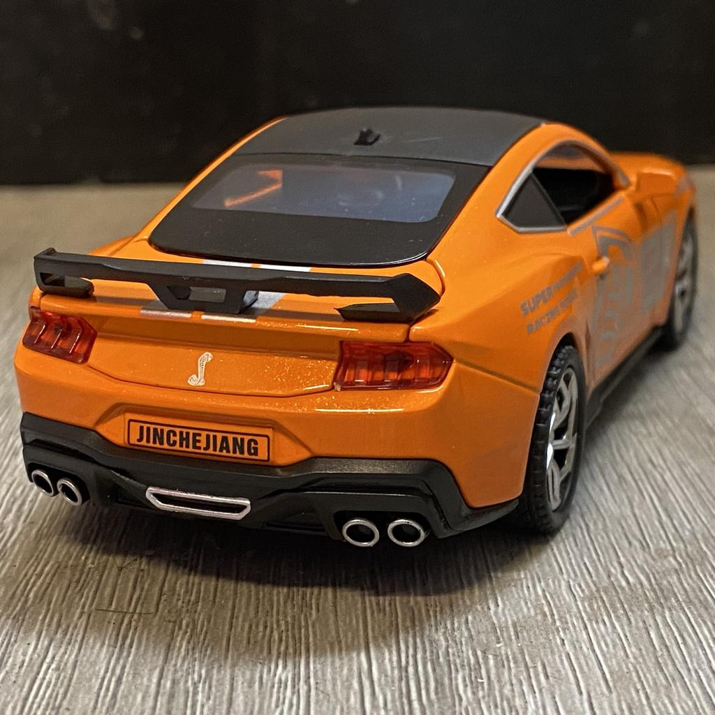 1:32 Ford Mustang Shelby GT500 Coupe Alloy Metal Diecast Model Car Sound And Light Pull Back Children's Toy Car Mini GT Present