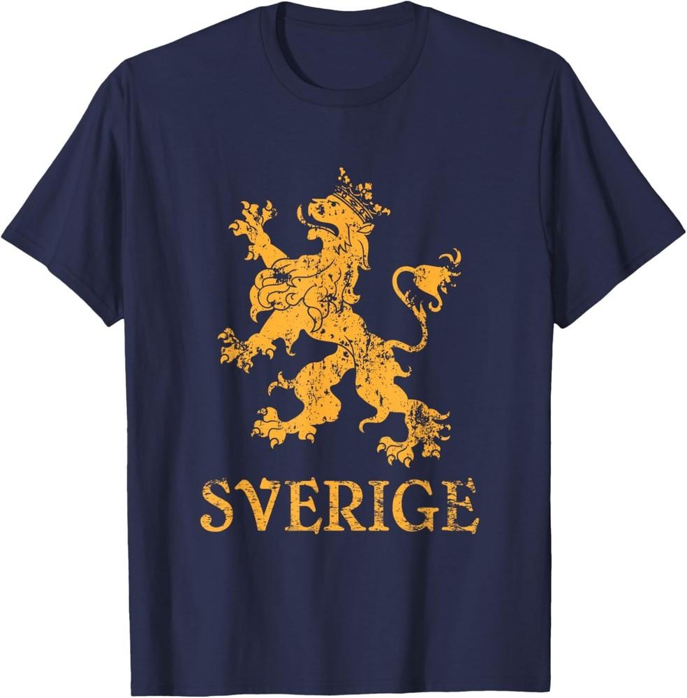 Sverige Sweden Lion Symbol Swedish Pride T-Shirt Unisex T-Shirt XXXL